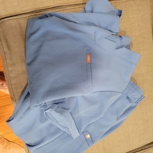 Figs ceil blue scrubs